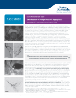 Direxion Case Study-Embolization of Benign Prostatic Hyperplasia.