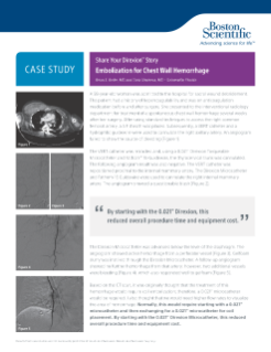 Direxion Case Study-Embolization for Chest Wall Hemorrhage.